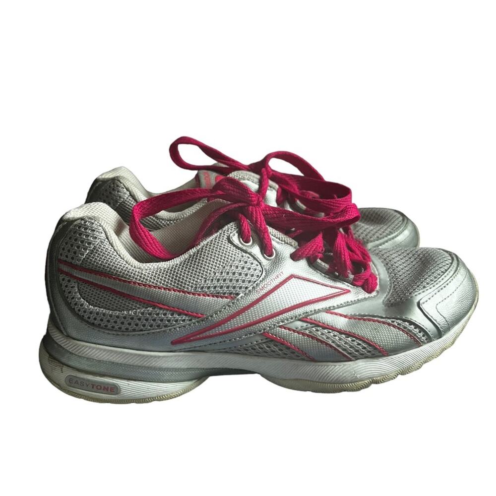 Reebok Smoothfit Silver and Pink Sneakers